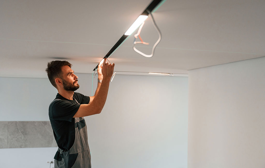 lighting installation in bathroom lighting installation in bathroom